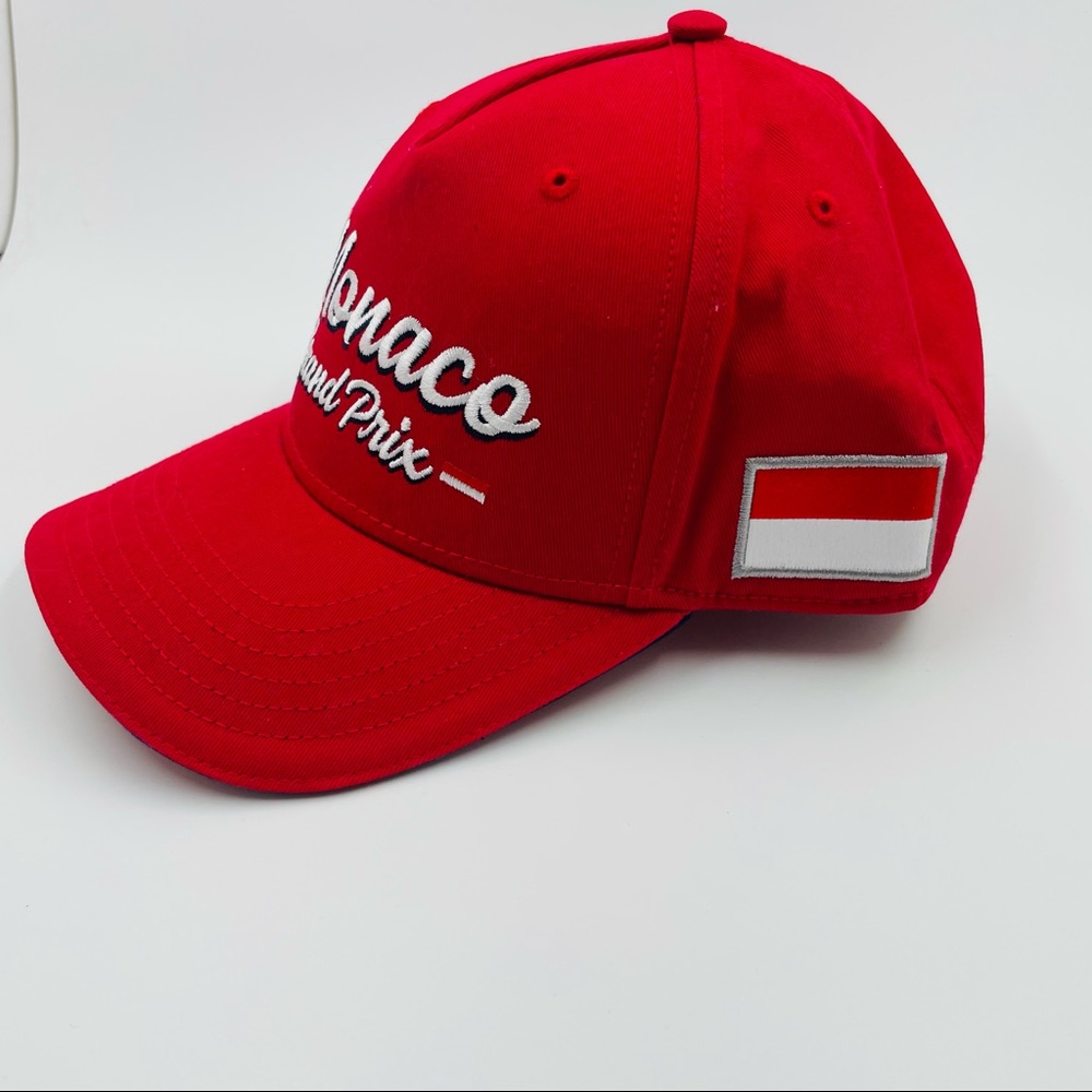 Peter Mc Andrew Monaco Grand Prix 78th Edition Red Racing Ball Cap Hat Mens TU - Picture 13 of 13